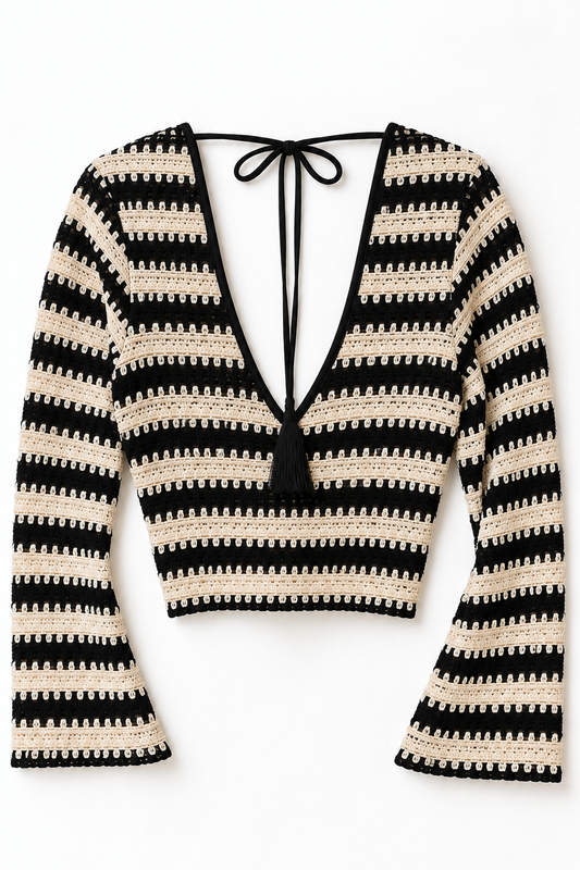 Striped Knit Top