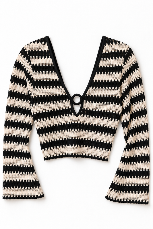 Striped Knit Top