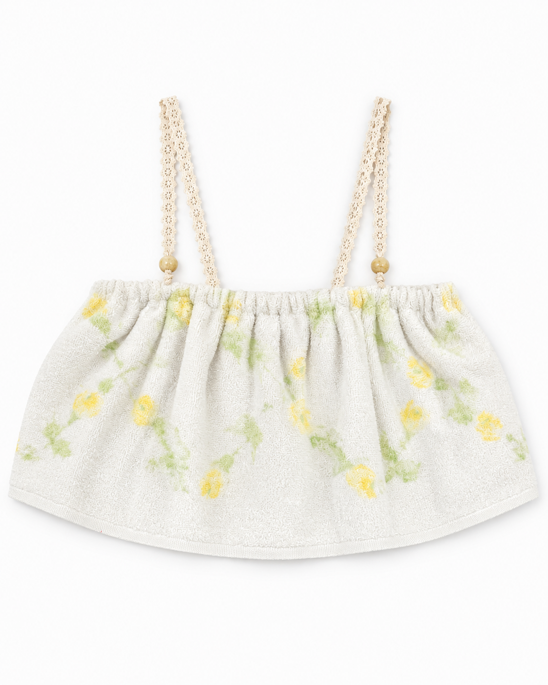 Beach Bum Floral Flounce Top