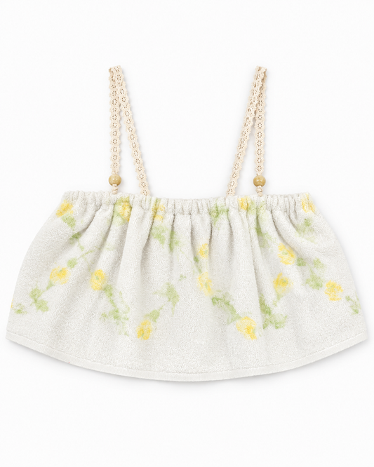 Beach Bum Floral Flounce Top